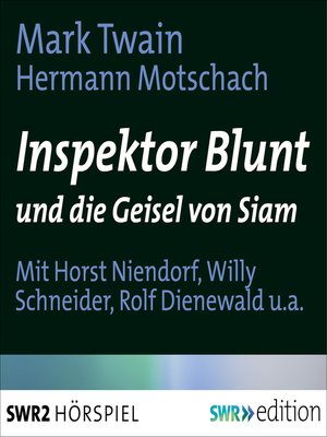 cover image of Inspektor Blunt und die Geisel von Siam